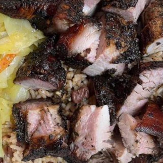 Jerk Pork Plate.