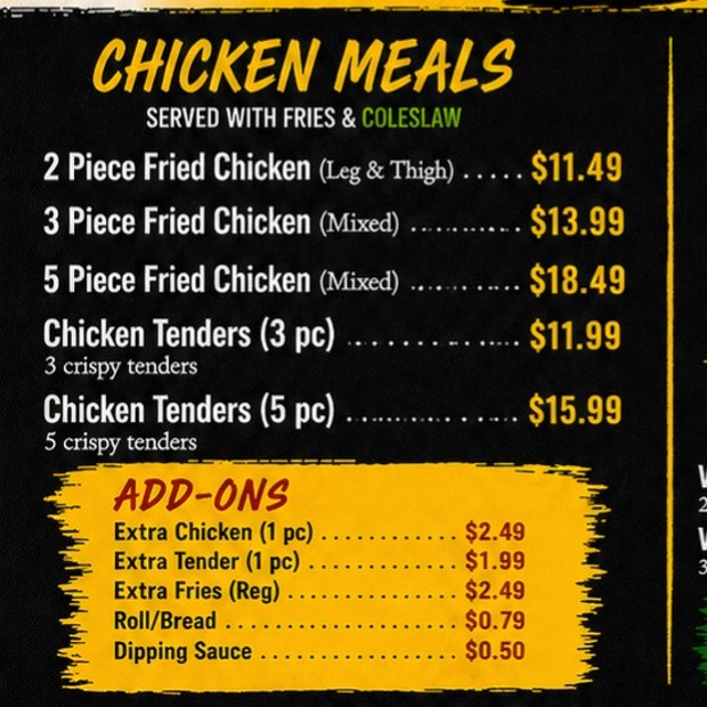Chicken Meals.