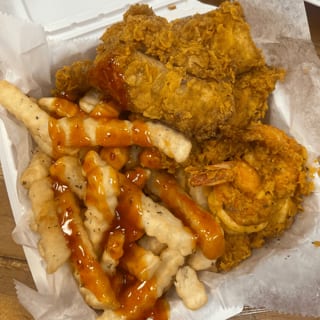 Fried Whiting & Shrimp Plate