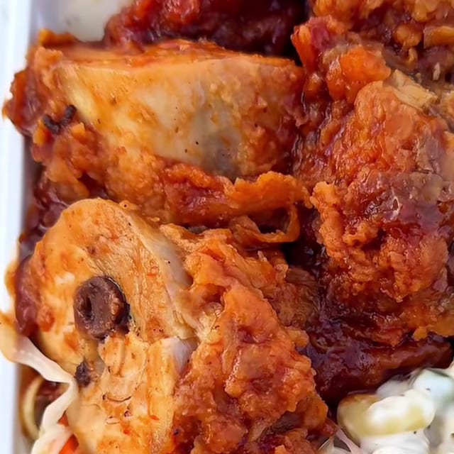 French Fry Chicken Lunch Special.