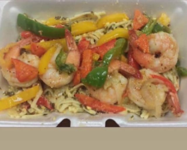 Chicken & Shrimp Pasta.